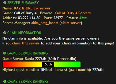 Server KAZ & ORE 1.1